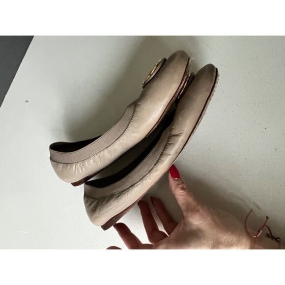 TORY BURCH CAROLINE elastic leather flats size 7 - Picture 8 of 9
